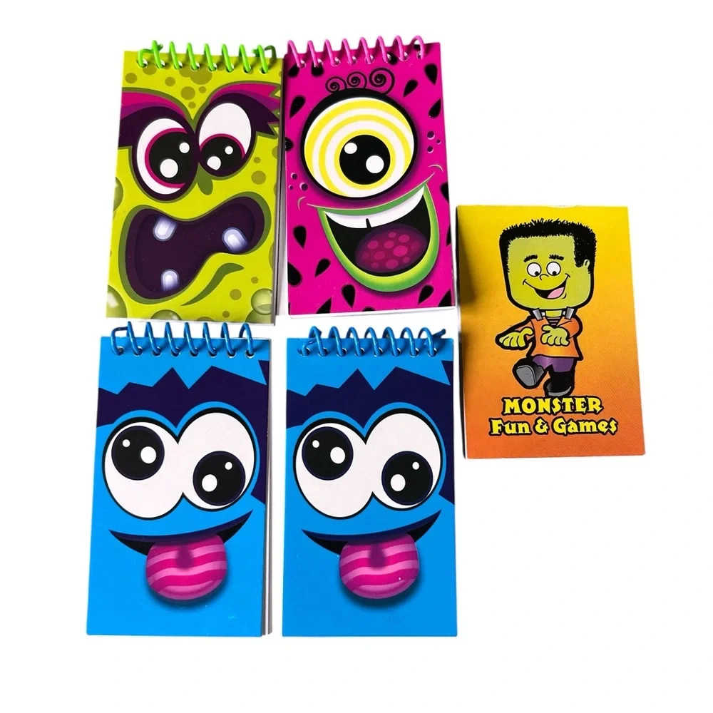 Monster Mini Notepads – Set of 5 Kids Party Favors